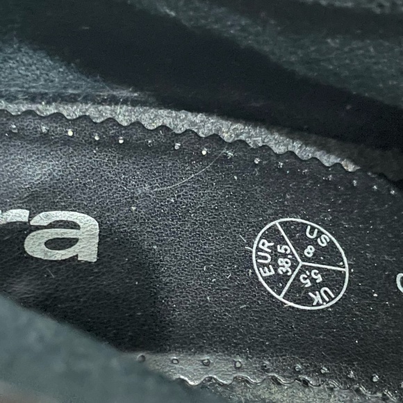 Ara Suede Leather Split Toe Zip Up Block Heel Ankle Boots Shoes - Picture 4 of 4